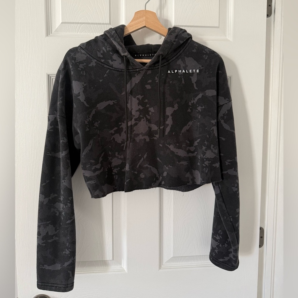 Alphalete Charcoal Camo Hoodie